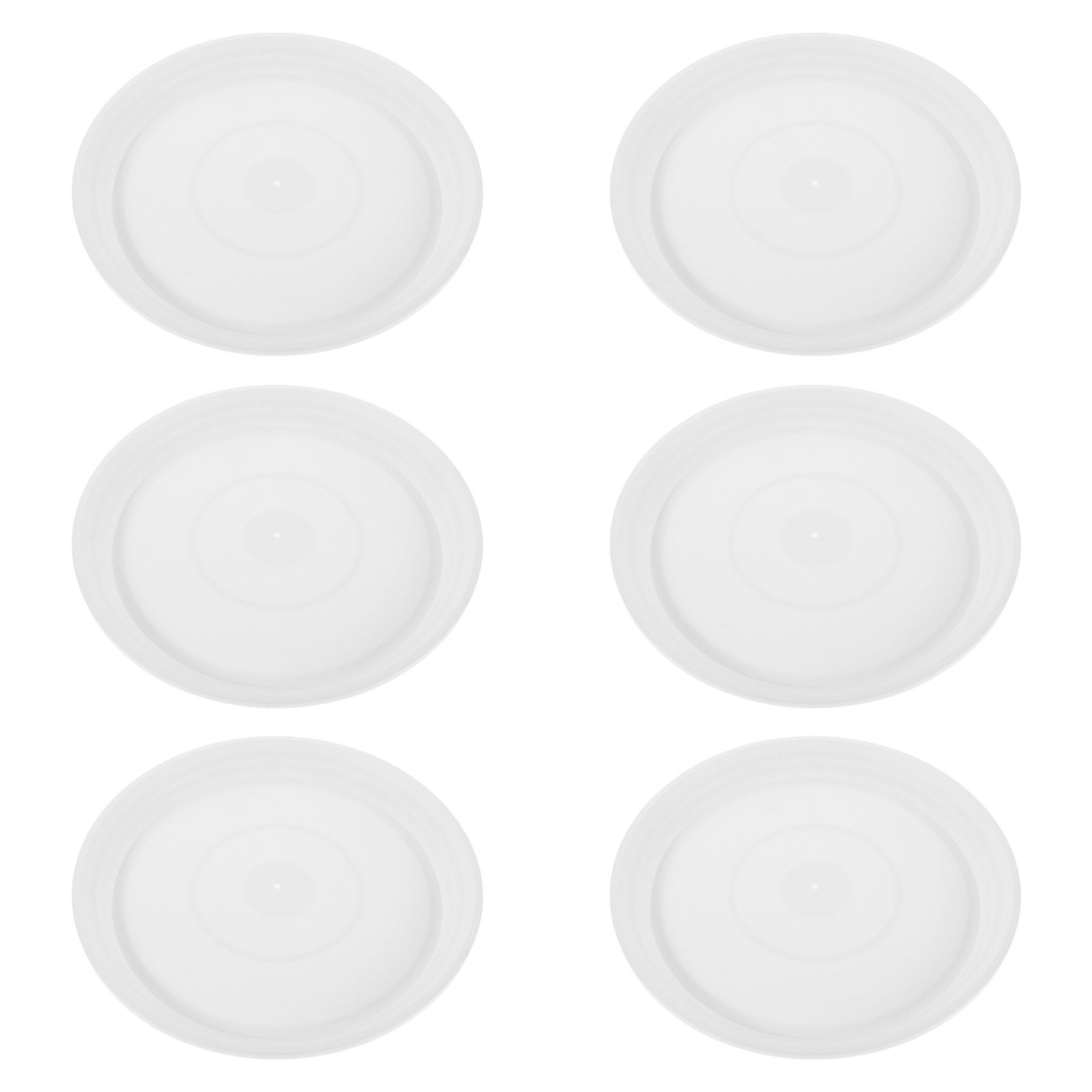 Drip Tray Saucer - 6 Peças de Pratos Redondos de